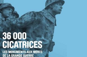 Le livre 36 000 cicatrices, les monuments aux morts de la grande guerre