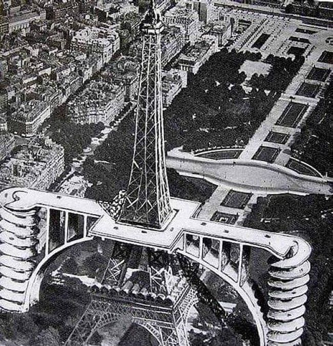 Projet accès voiture - Tour Eiffel, 1936 - Projet accès voiture - Tour Eiffel, 1936