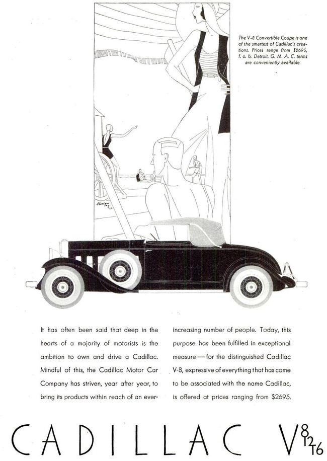 Popular science - Publicité Cadillac d'août 1931, Popular science