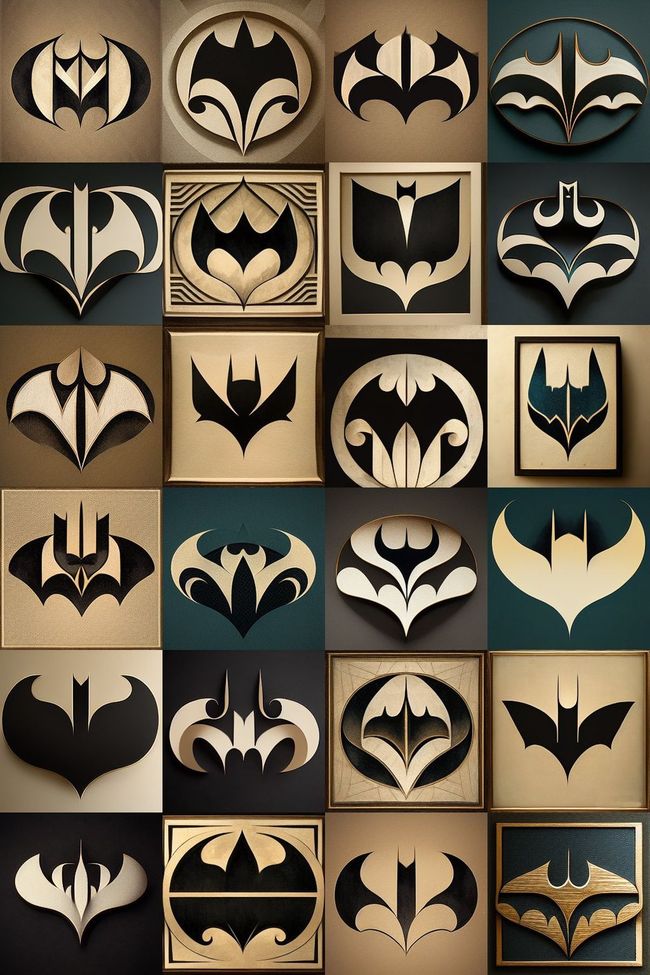 Batman logos - Batman Art Déco