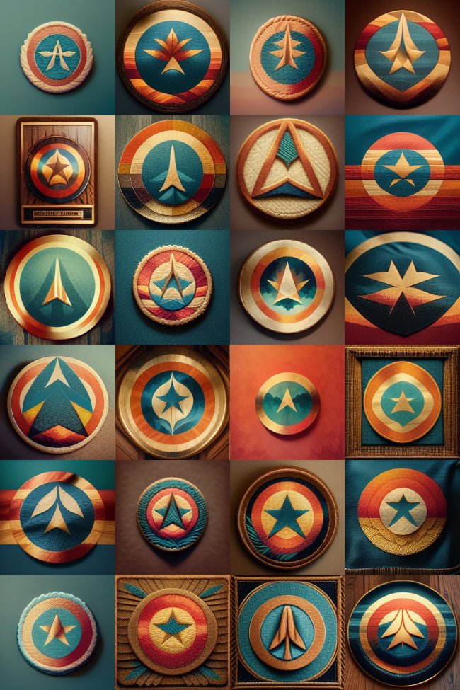 Captain America's logo - Captain America Art Déco