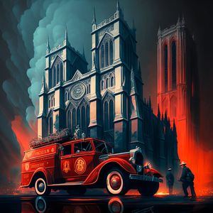 Cathédrale Notre-Dame en feu