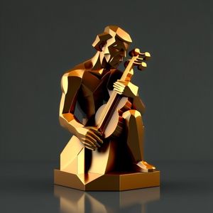 Petite Sculpture violoniste