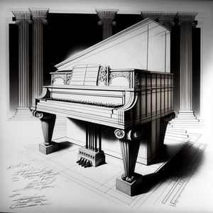 Piano dessin