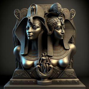 Sculpture style egyptien