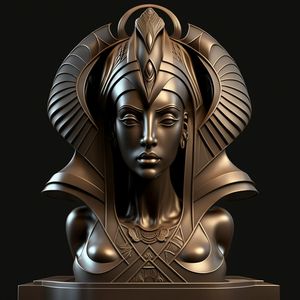 Sculpture style egyptien