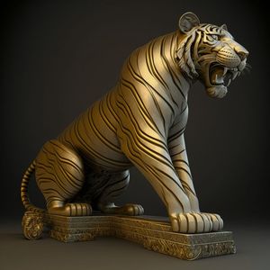 Sculpture tigre