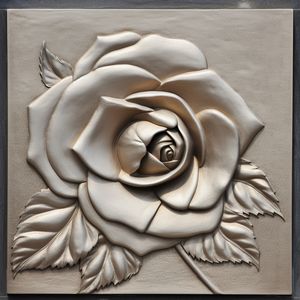 Bas-relief Rose