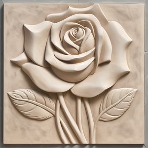 Bas-relief Rose