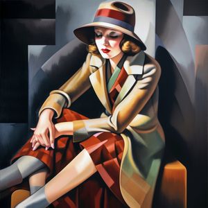 Tara de Lempicka - Femme assise