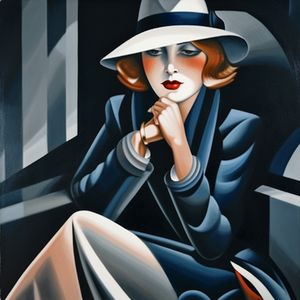 Tara de Lempicka - Femme assise