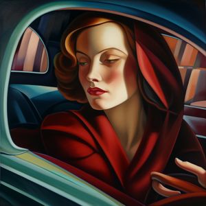 Tara de Lempicka - Femme en voiture