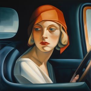 Tara de Lempicka - Femme en voiture