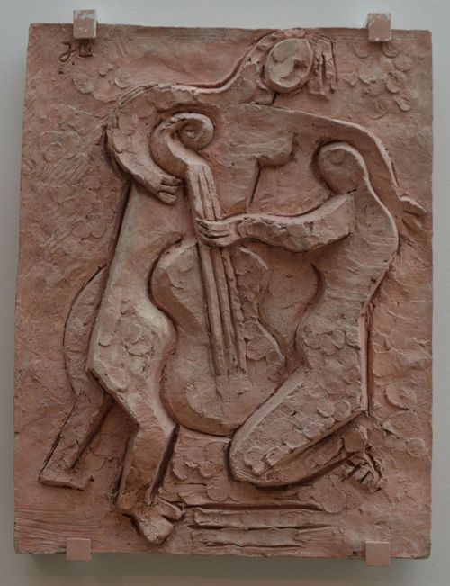 Jacques Lipchitz, Guitariste et femme - Jacques Lipchitz, Guitariste et femme, terre cuite patine, 1926