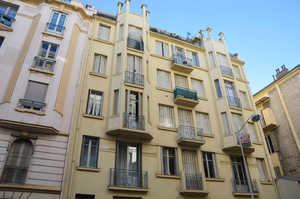 Les immeubles de la rue Guiglia à Nice