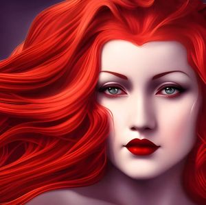 Beautiful red haired lady