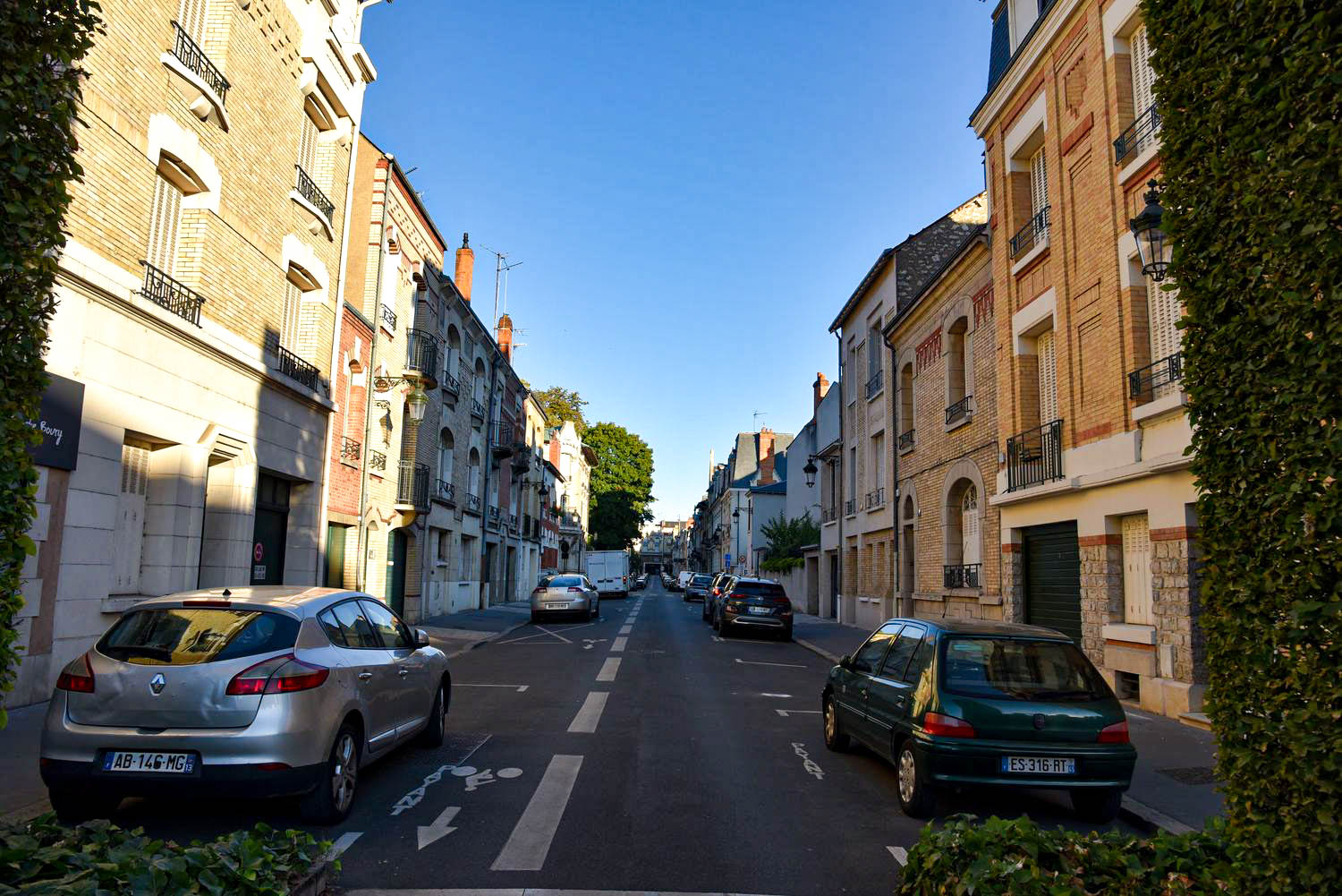 Les immeubles de la rue d'Alsace-Lorraine, à Orléans