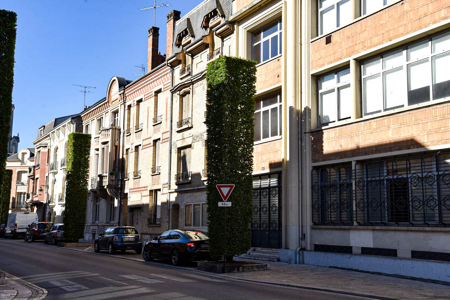 Les immeubles de la rue Fernand Rabier, à Orléans